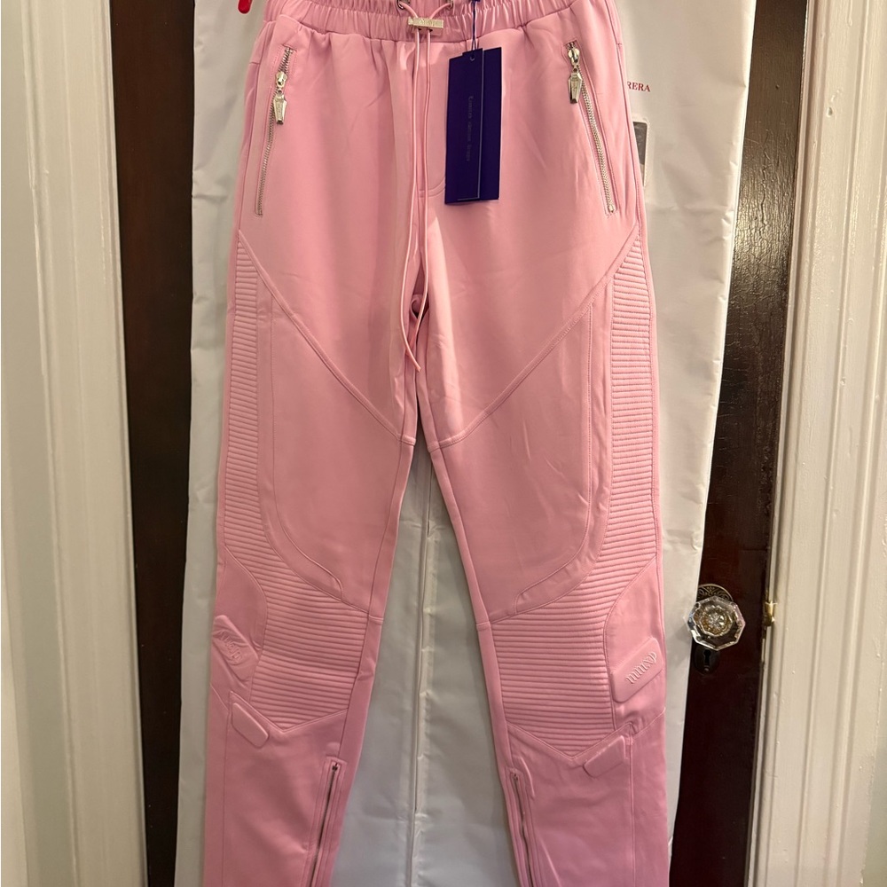 Guapi Mens Size 34 Light Pink Zip Hem Pants LE 100